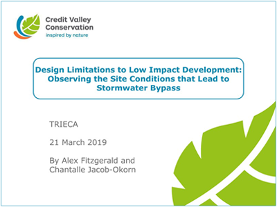 Site Conditions that Lead to Stormwater Bypass presentation cover page