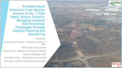 Tremaine Road Extension presentation cover page