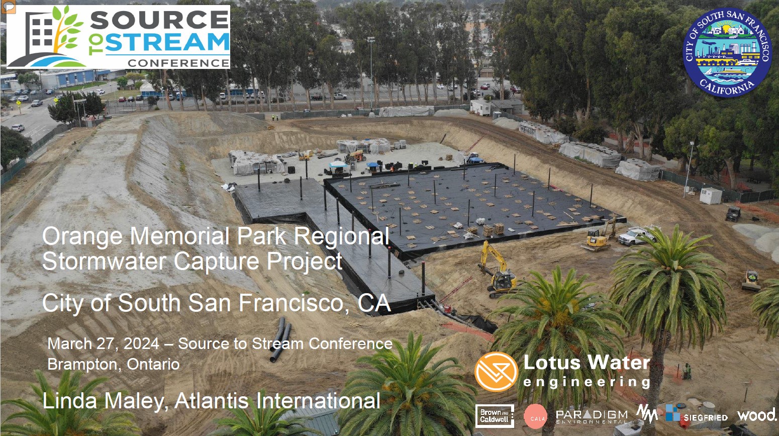 Orange Memorial Park Regional Stormwater Capture Project - presentation by Linda Maley