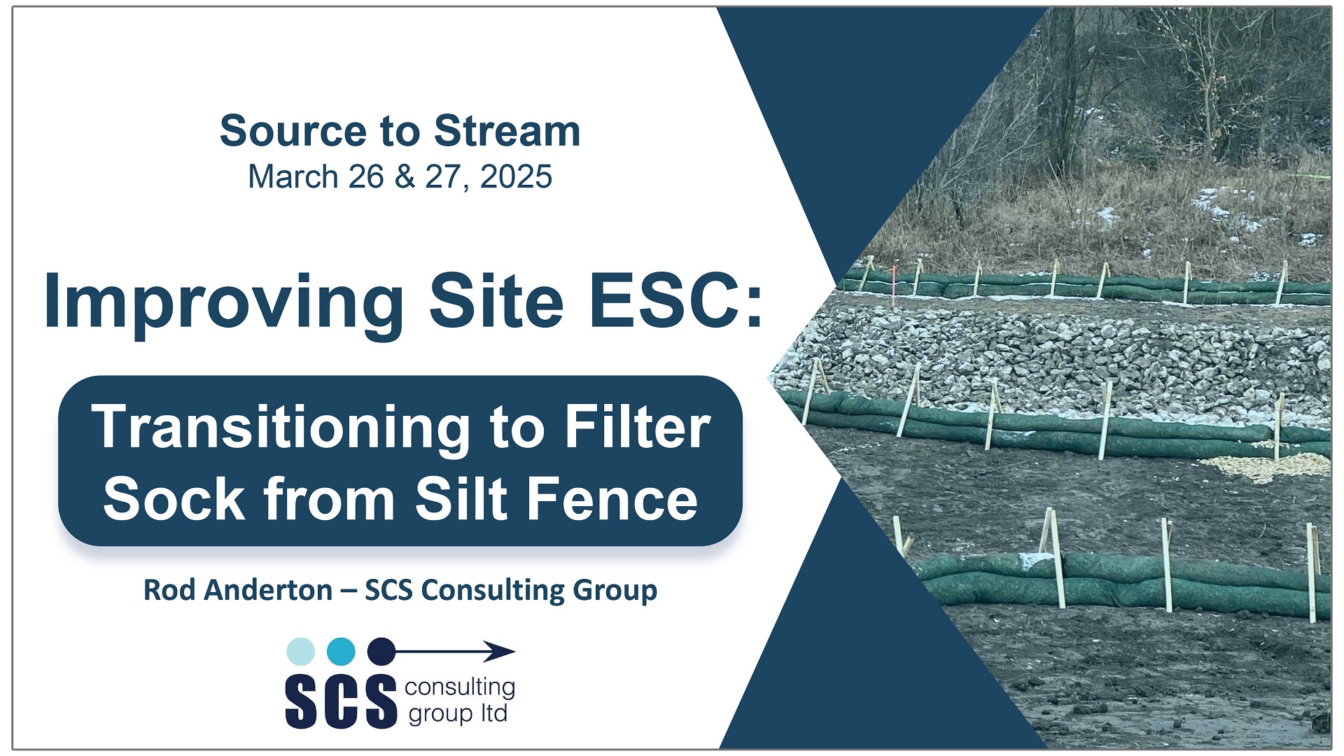 Improving Site ESC - Transitioning to Filter Sock from Silt Fence