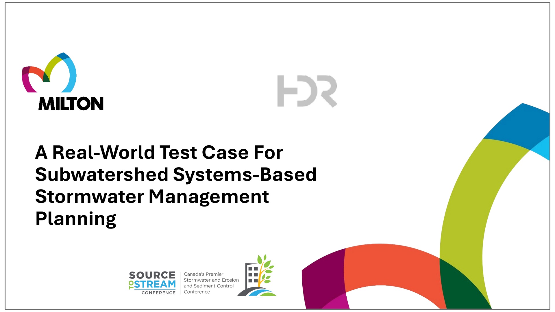 A Real-World Test Case For Subwatershed Systems-Based Stormwater Management Planning