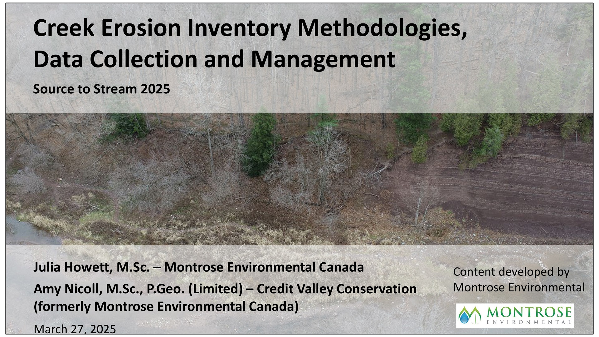 Creek Erosion Inventories: Methodologies for Risk Assessment and Prioritization