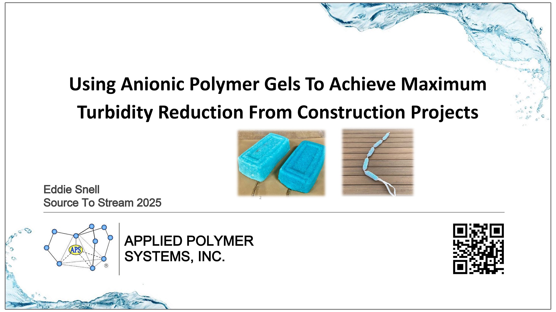 Using Anionic Polymer Gels To Achieve Maximum Turbidity Reduction From Construction Projects