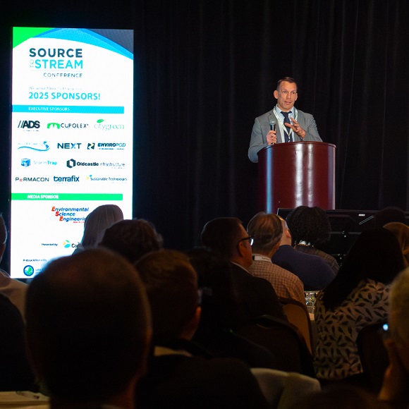 Toronto and Region Conservation Authority CEO John MacKenzie delivers opening remarks at the Source to Stream Conference